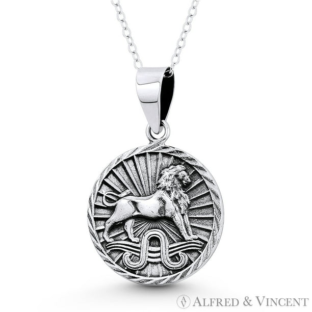 Astrology Jewelry 925 Sterling Silver Cancer July Zodiac Sign Round Pendant Necklace Astrology Jewelry 925 Sterling Silver Cancer July Zodiac Sign Round Pendant Necklace